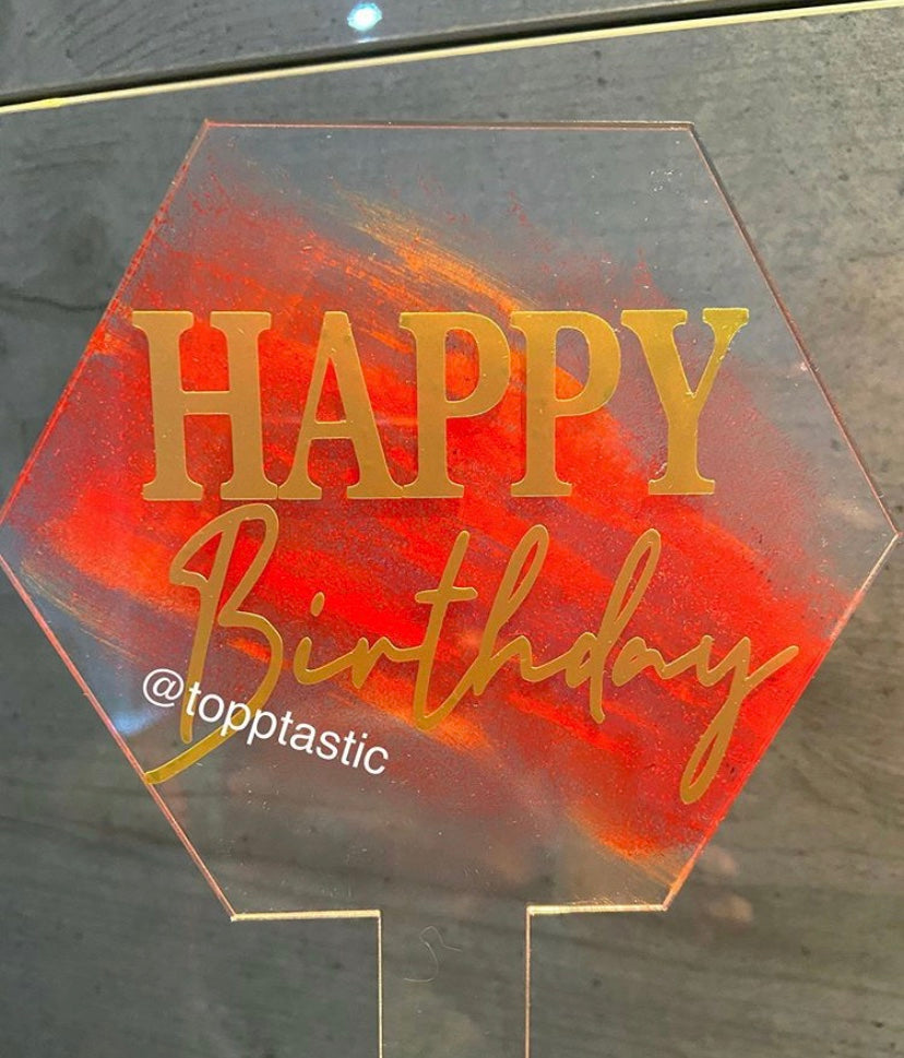 Hexagon Acrylic Paddle- Paint pack