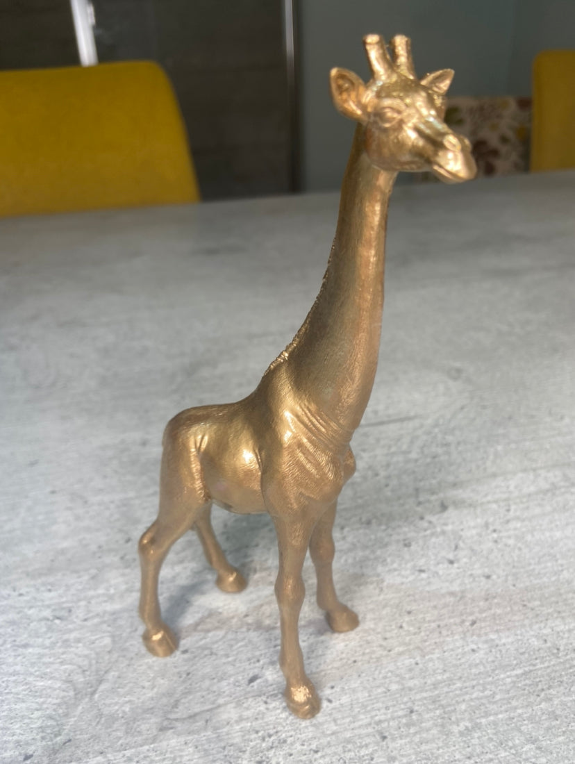 Gold Giraffe animal topper
