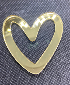 Acrylic heart charm: PACK options