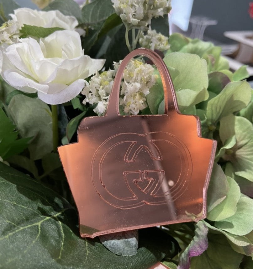 HANDBAG Acrylic cake charm