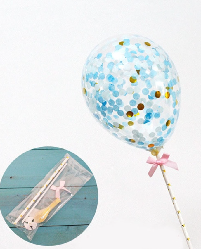 Confetti Balloon Cake Topper