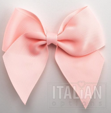 10mm wide Grosgrain bows- Pack of 6- self adhesive- Palm Pink