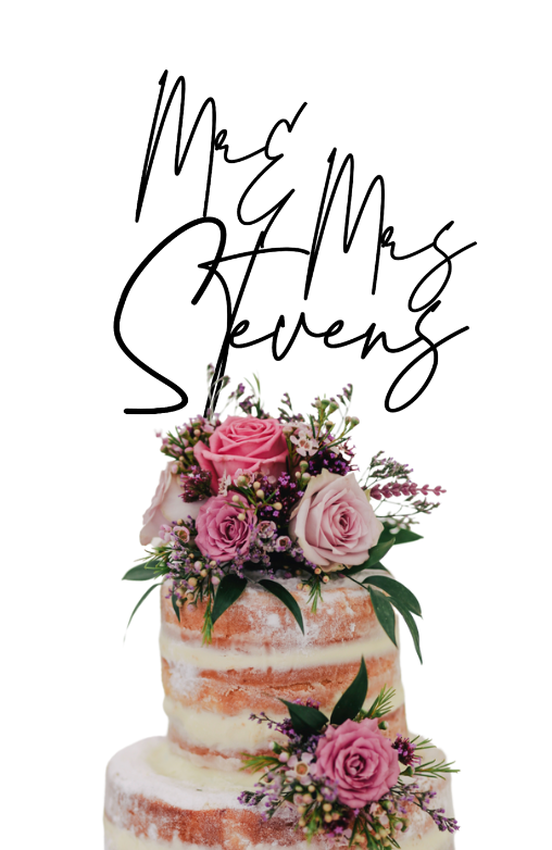 Personalised Acrylic cake topper