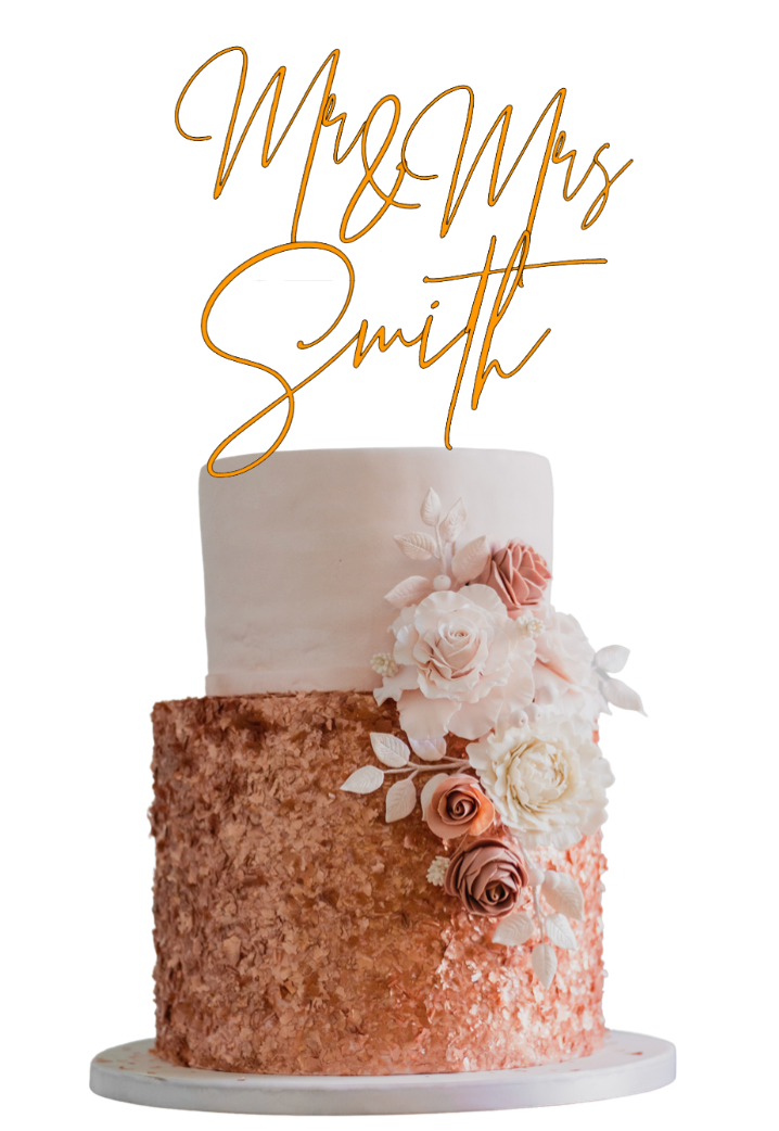 Personalised Acrylic cake topper