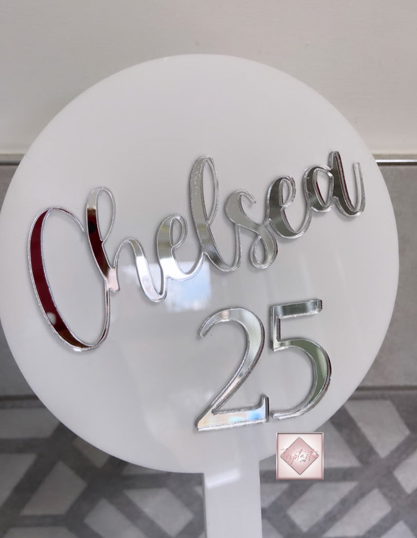 Acrylic Paddle with Name and Age