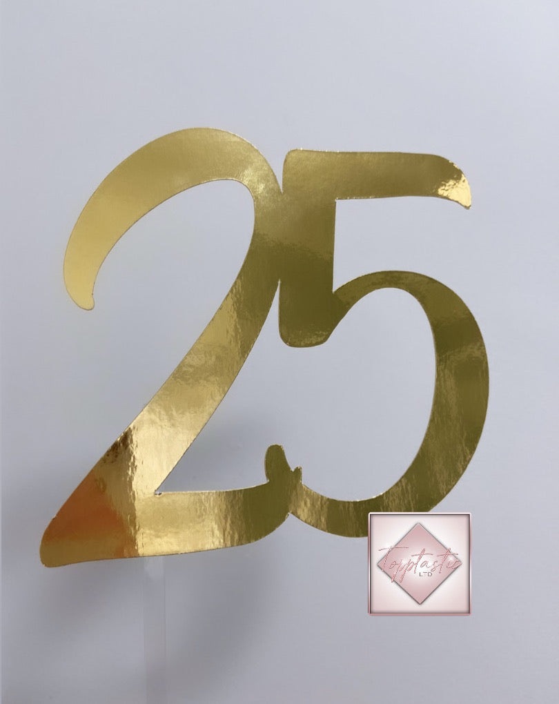 Large number cake topper: Choose your Font