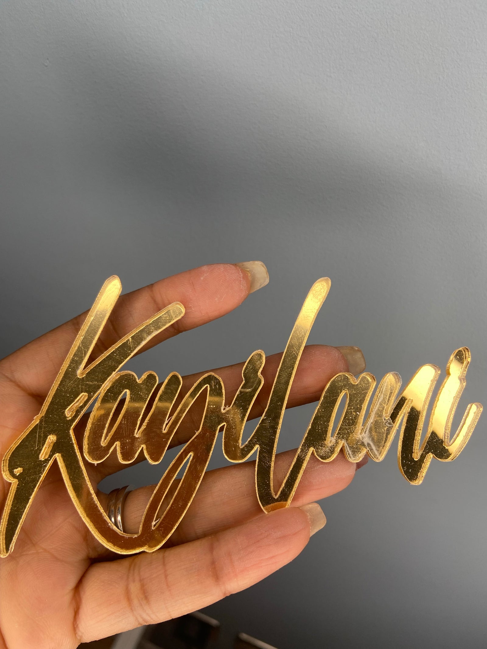 Sold as seen: Personalised topper