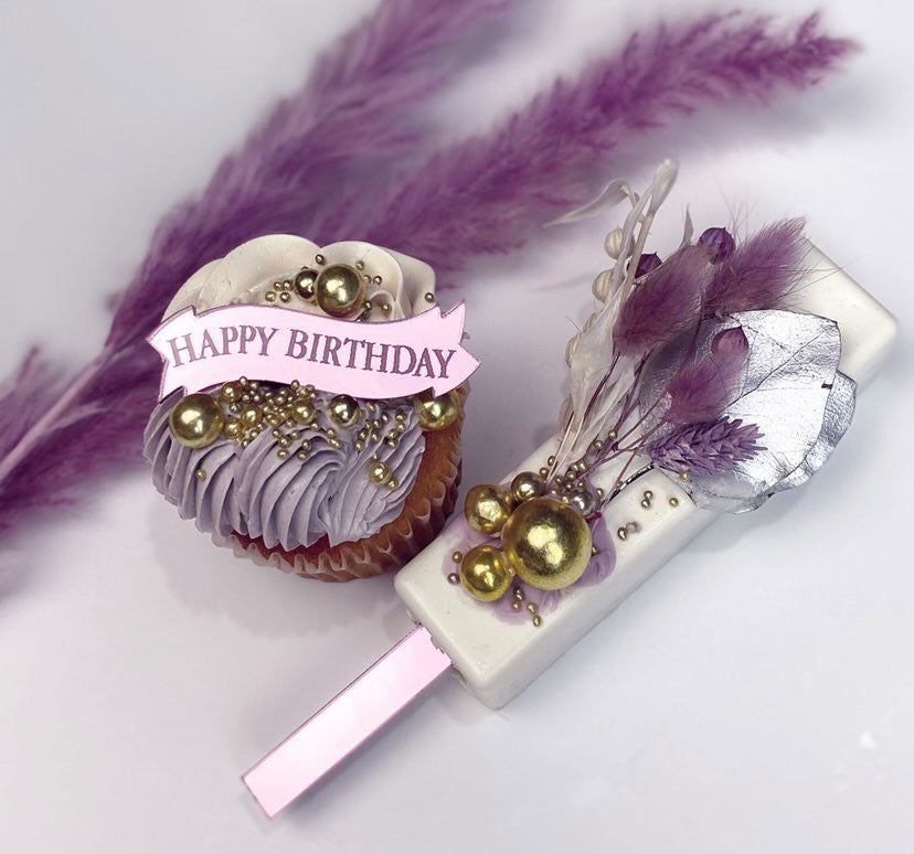 Banner Cupcake charms- Pack of 4