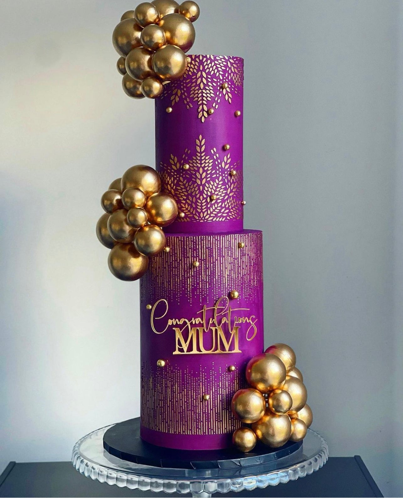 ‘Congratulations' Acrylic Cake charm