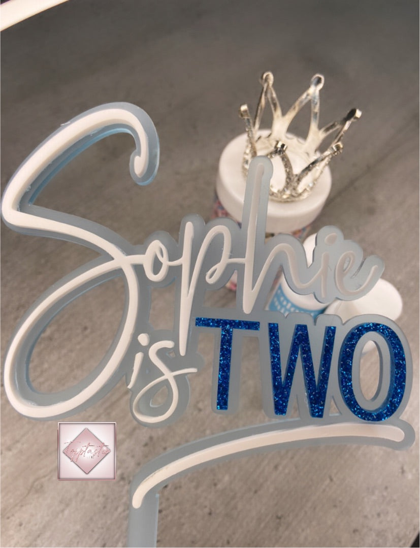 Double Layered Cake Topper