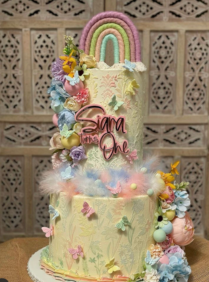 Double layer acrylic Cake charm