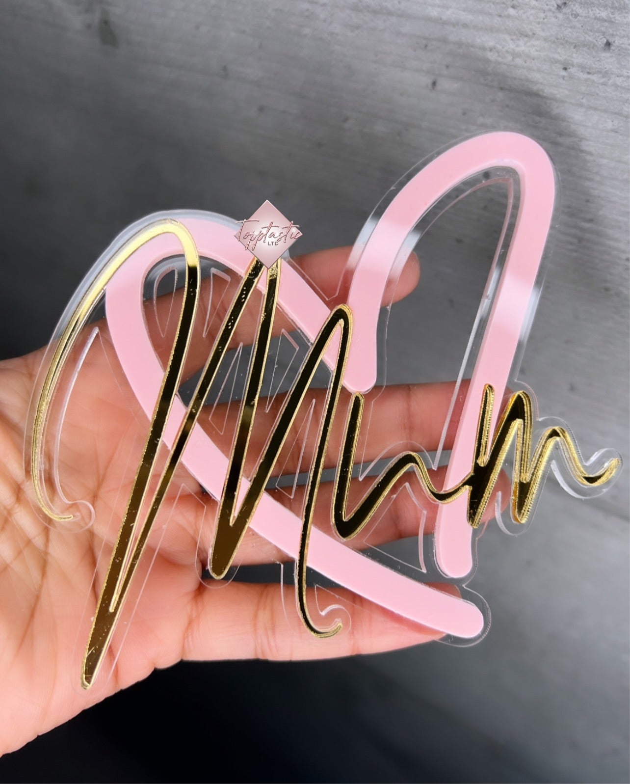 'Sliced' Mothers Day/ Heart Cake Charm