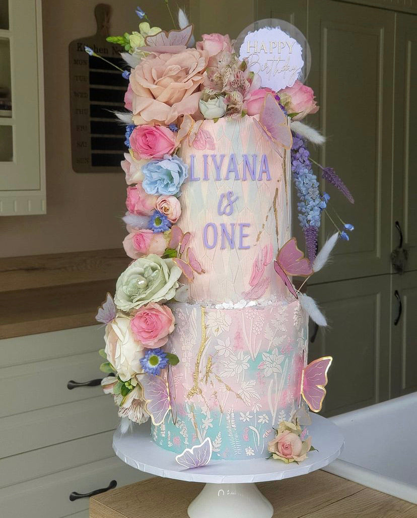 Acrylic Name 'is' Age charm set: Choose your Font