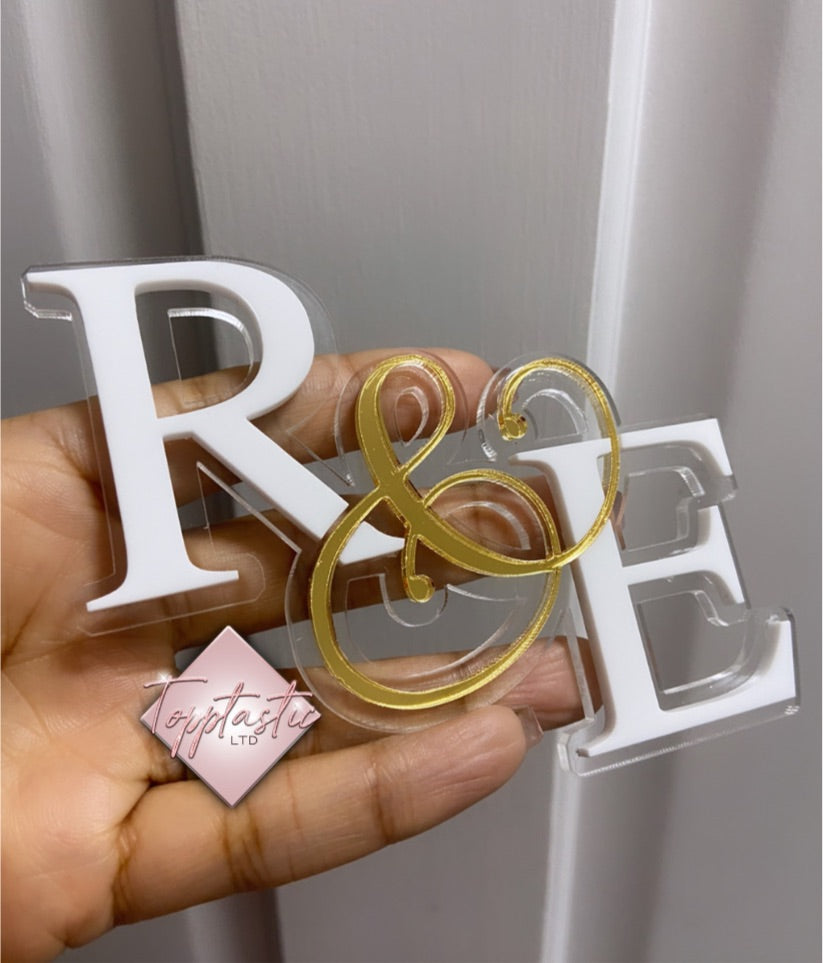 Sliced Wedding/ Engaged/ Initial Charm