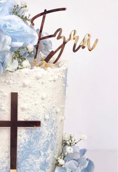 SKINNY FONT NAME/ Word Acrylic cake topper: Choose your Font