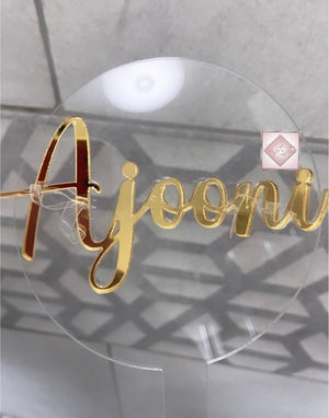 Acrylic Paddle with Name/ word