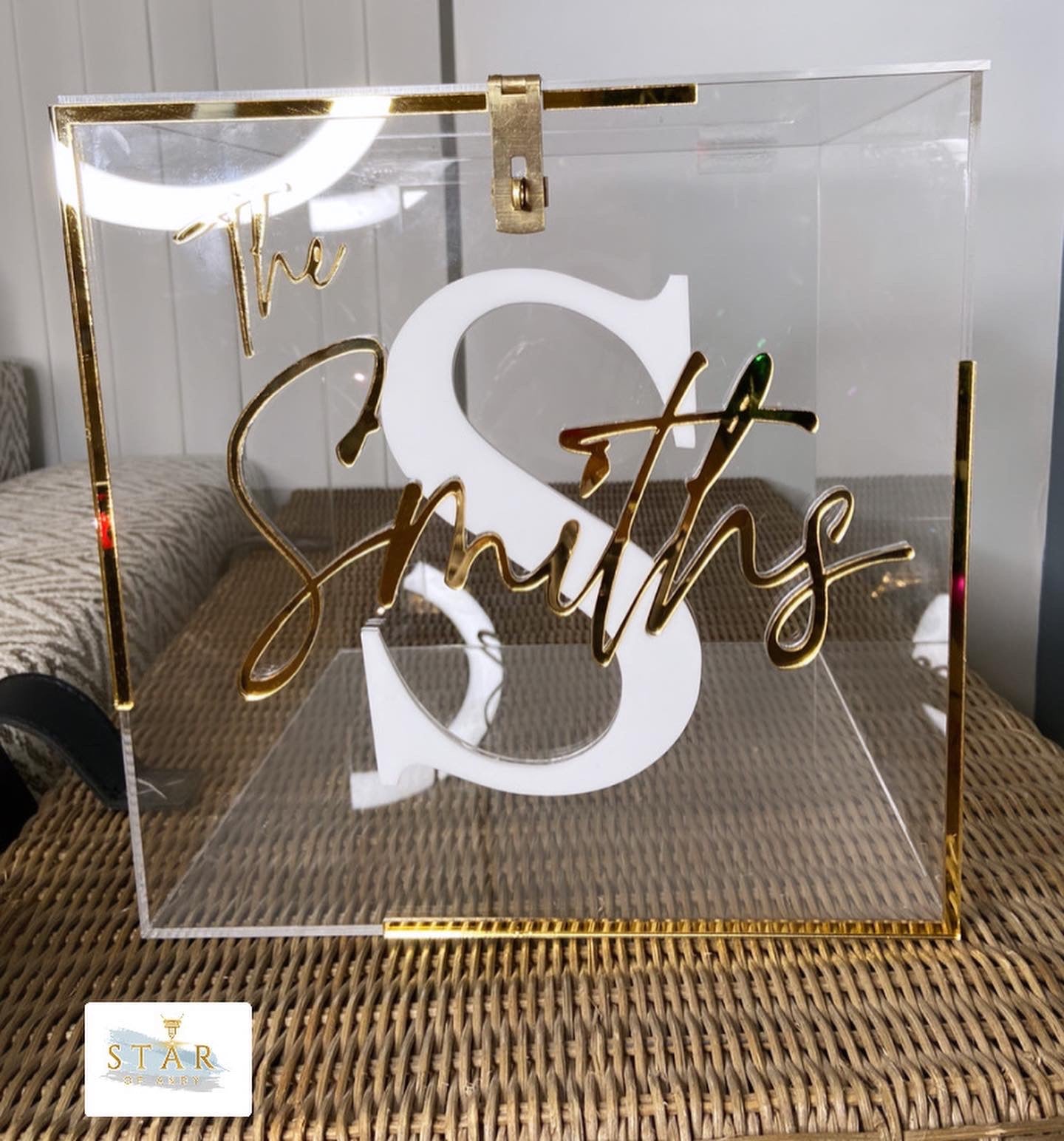 Wedding/ Engaged/ Keepsake Acrylic box