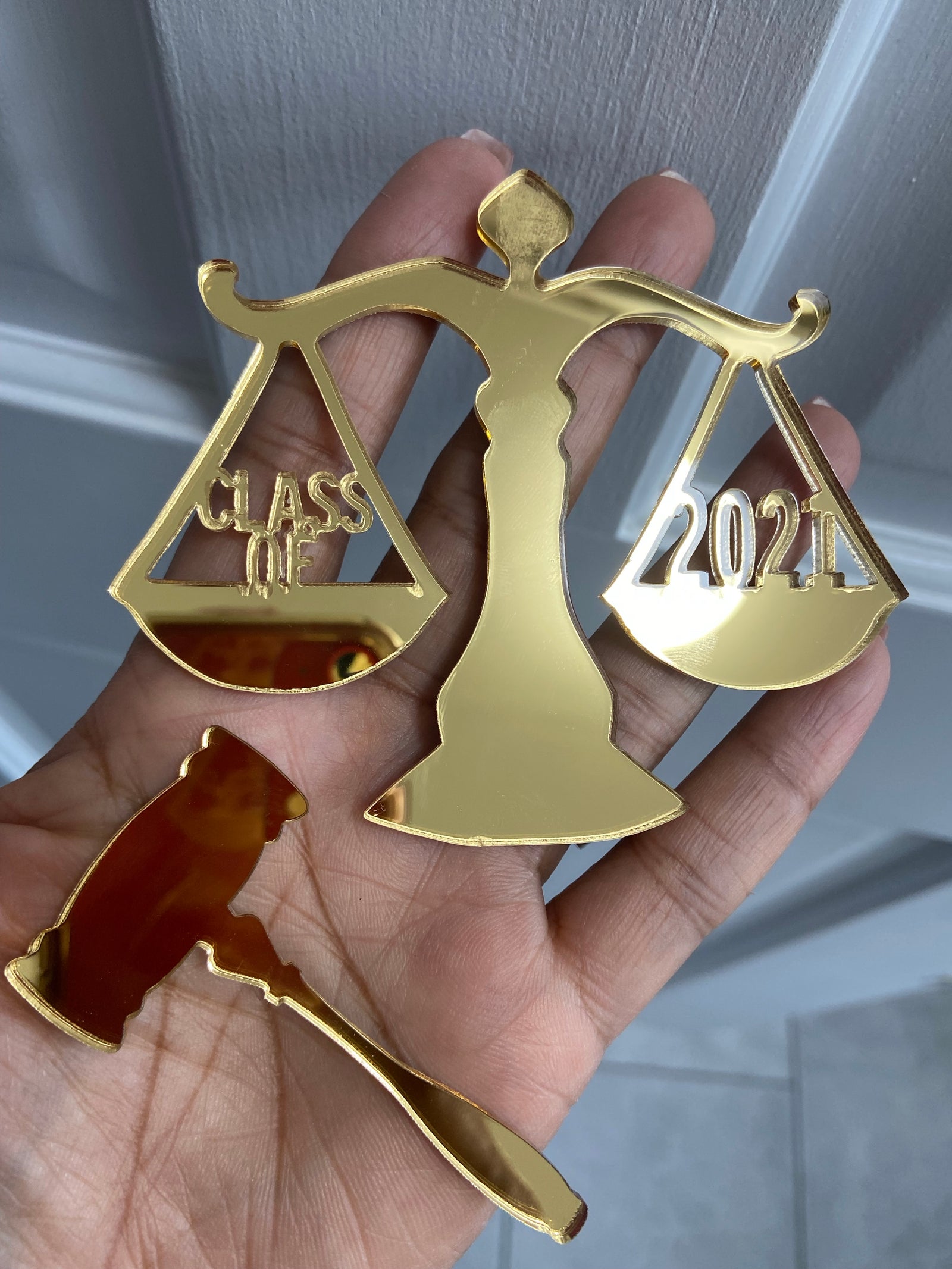 Gavel/Scale/Judge Topper/ Charm