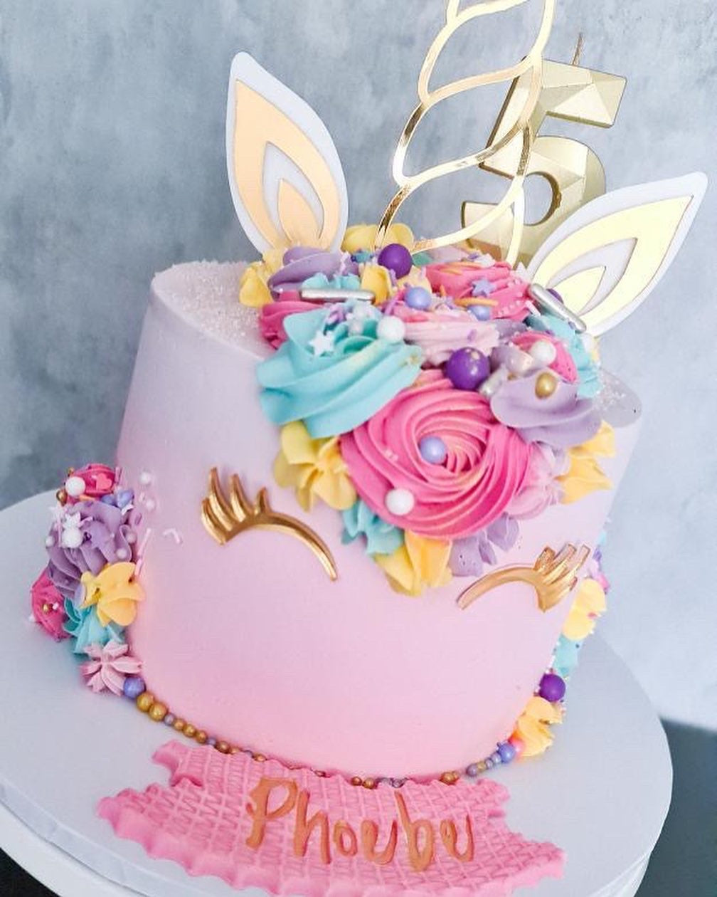 Acrylic Unicorn topper Horn/ SET