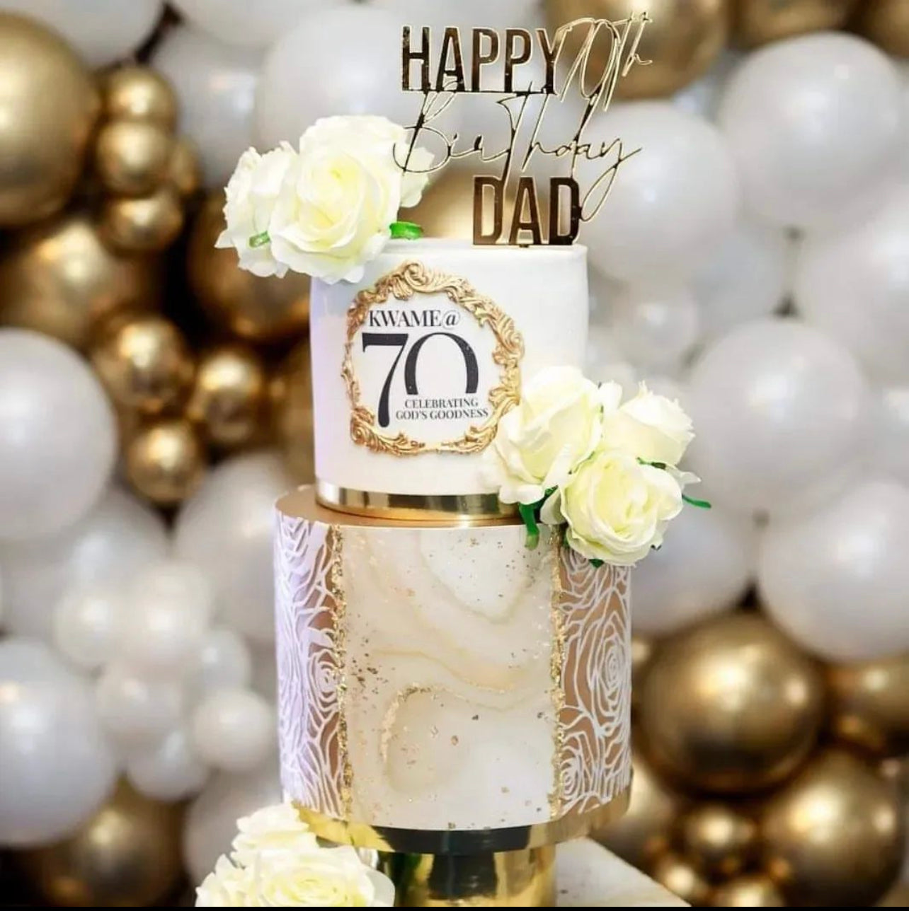 Personalised Acrylic cake topper