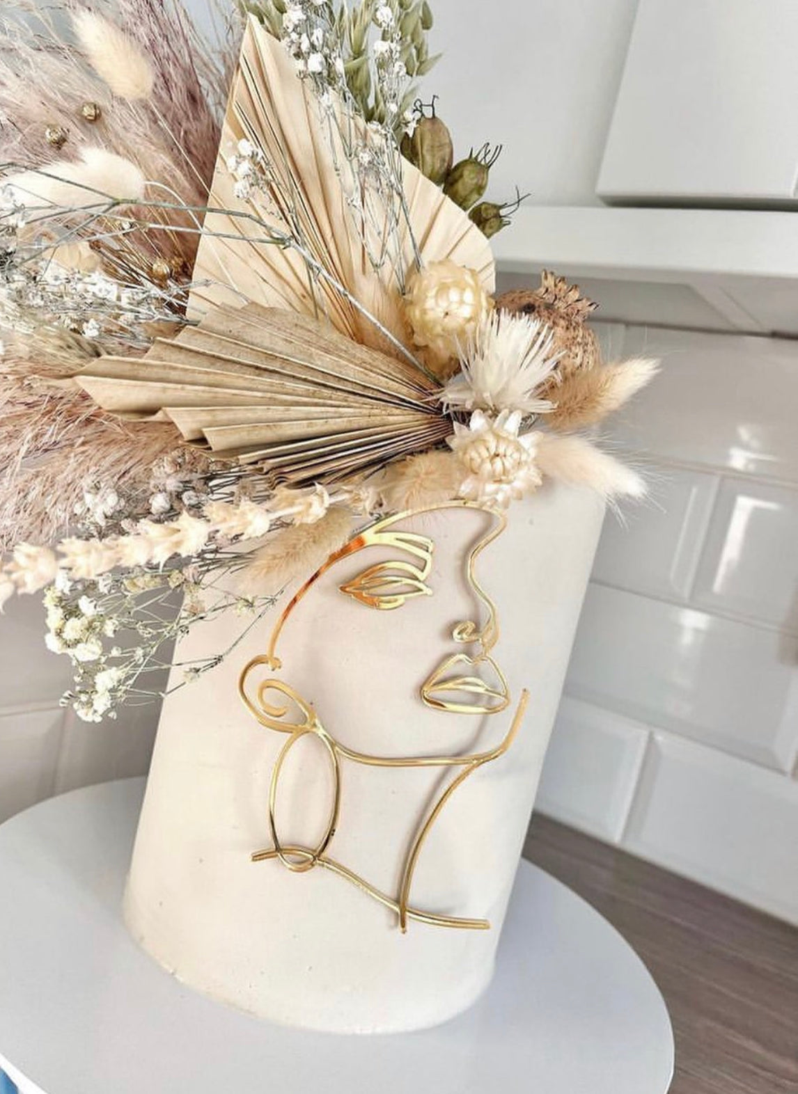 ‘SASHA®’ Minimalist face art charm/ silhouette