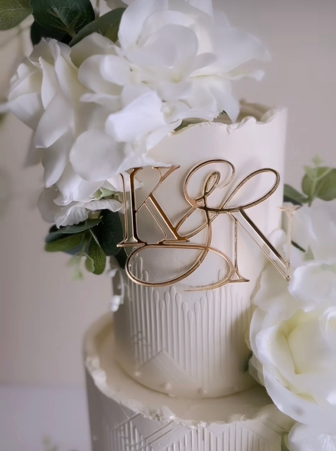 Initials/ Wedding Acrylic cake charm
