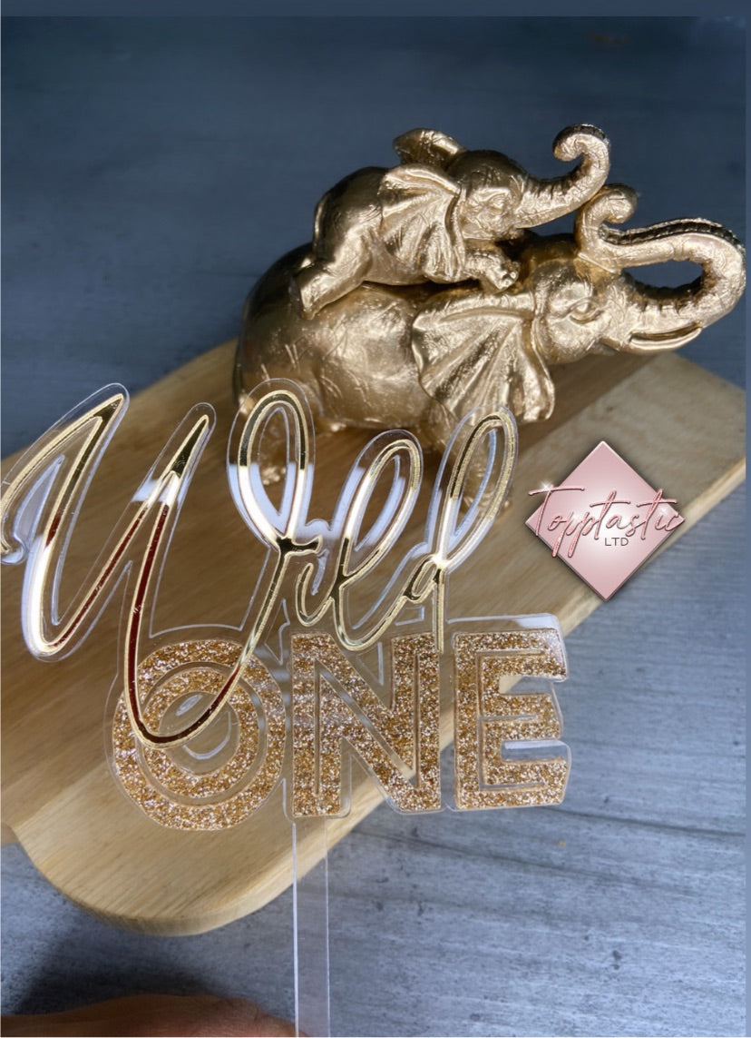 Gold Wild ONE topper