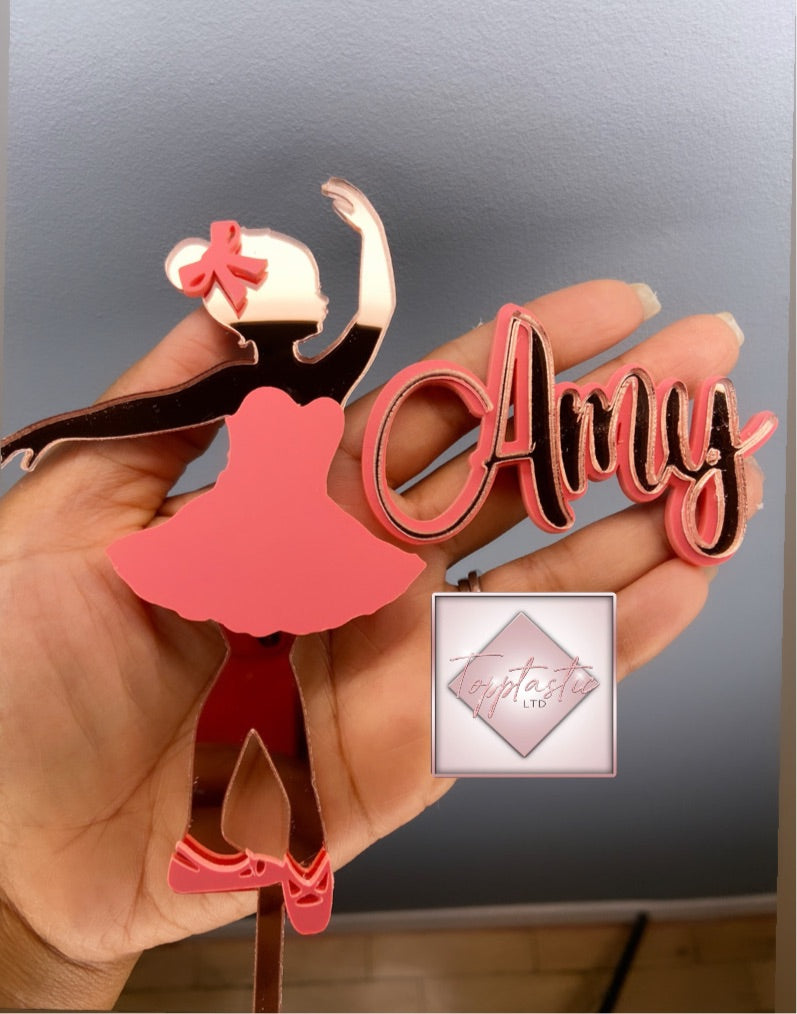 Ballerina/ Ballet figure cake topper