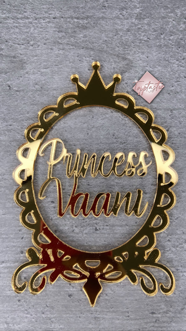 Prince/ Princess frame/ name charm set - Topptastic Ltd