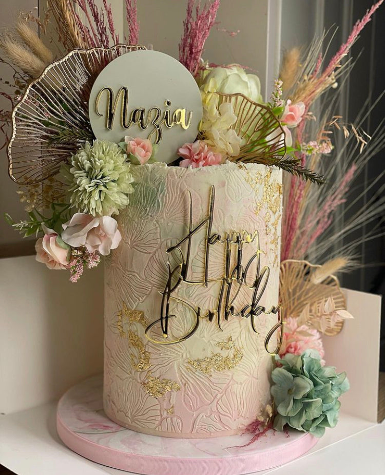 Happy Birthday Acrylic Charm