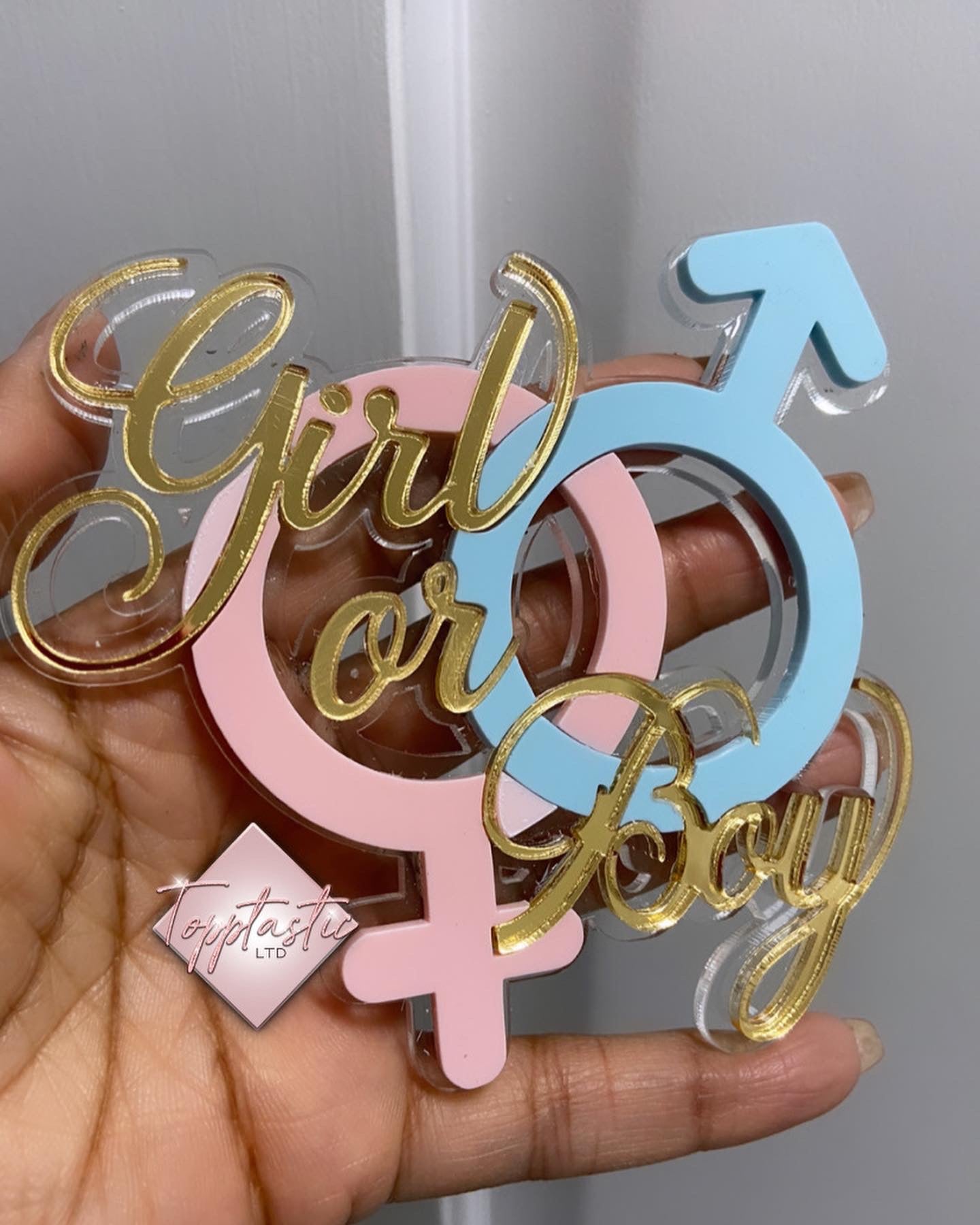 Gender Reveal/ Boy or Girl charm