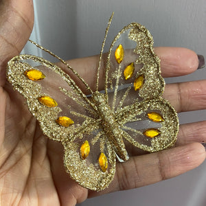 Glitter Butterfly Clip
