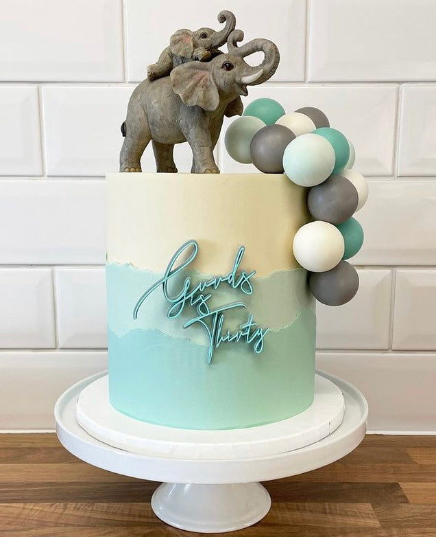 Signature font- double layered acrylic charm