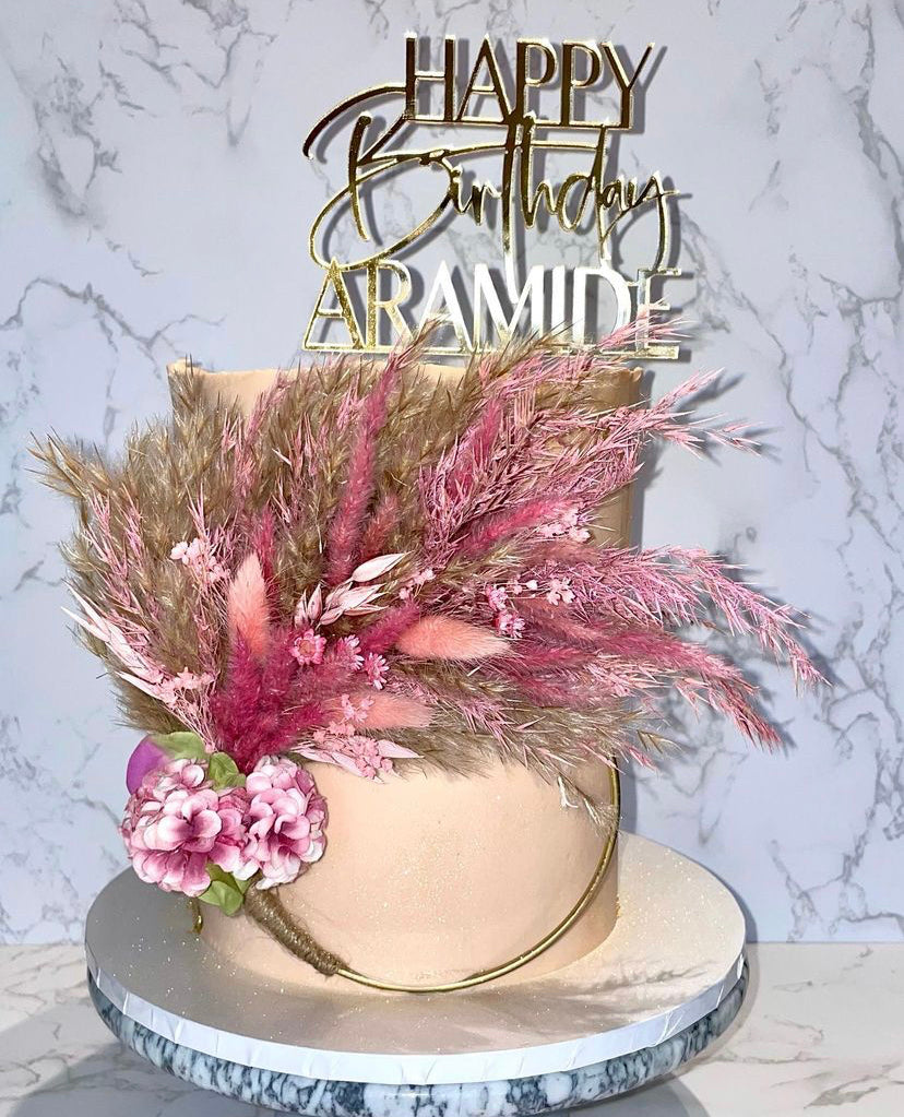 Happy Birthday Acrylic cake topper