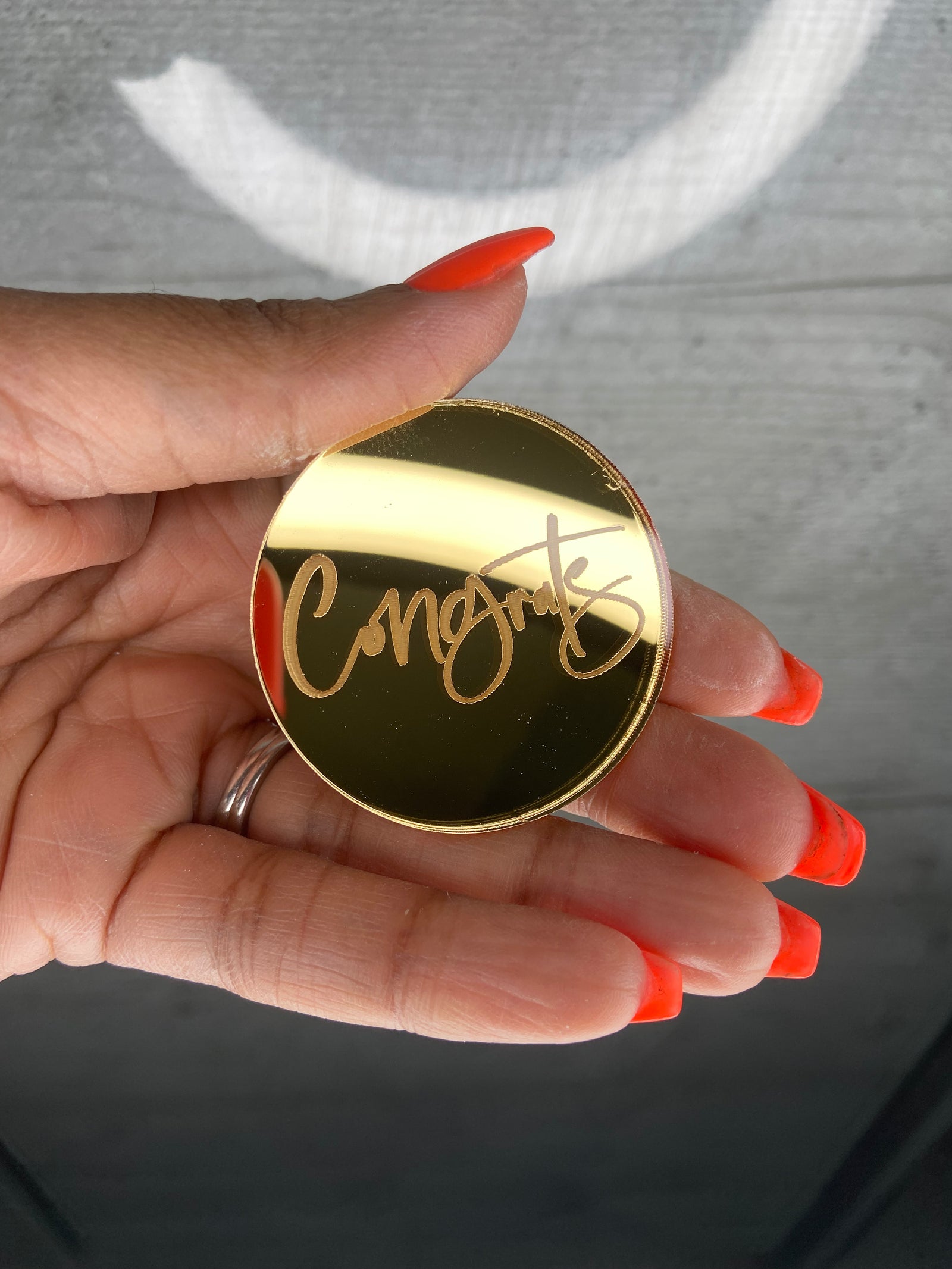 Congrats Cupcake disc