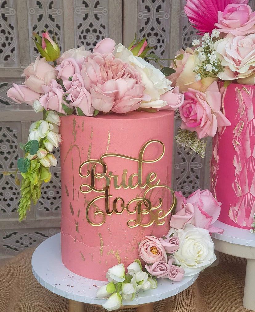 Bride to Be Acrylic cake charm