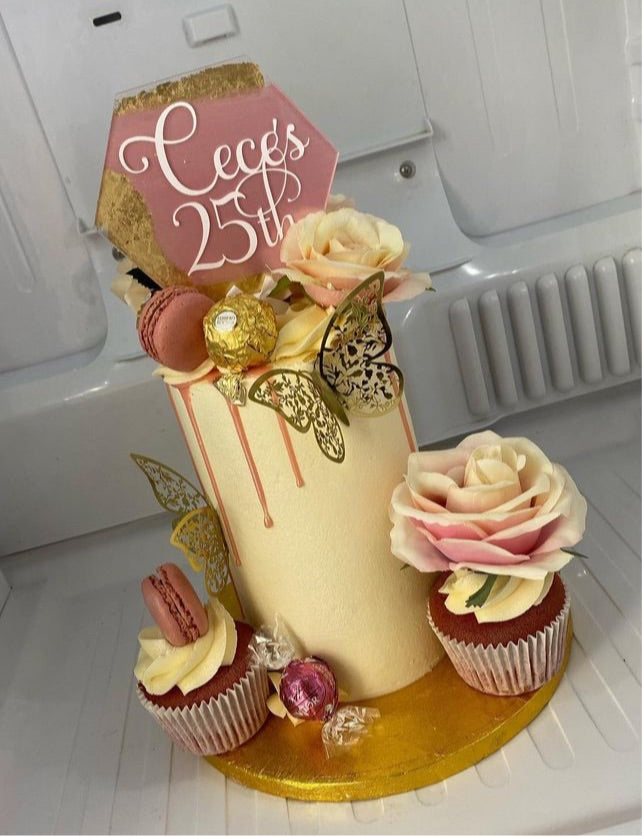 Hexagon Acrylic Paddle- Glitter pack.