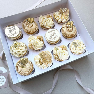 Engraved 'Number' cupcake topper- PACK OF 2