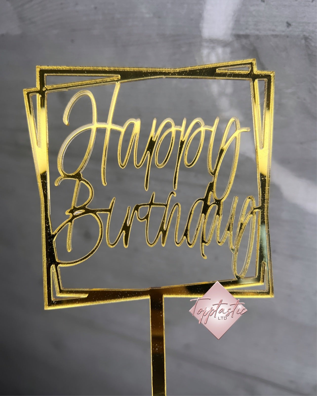 Happy Birthday cake topper
