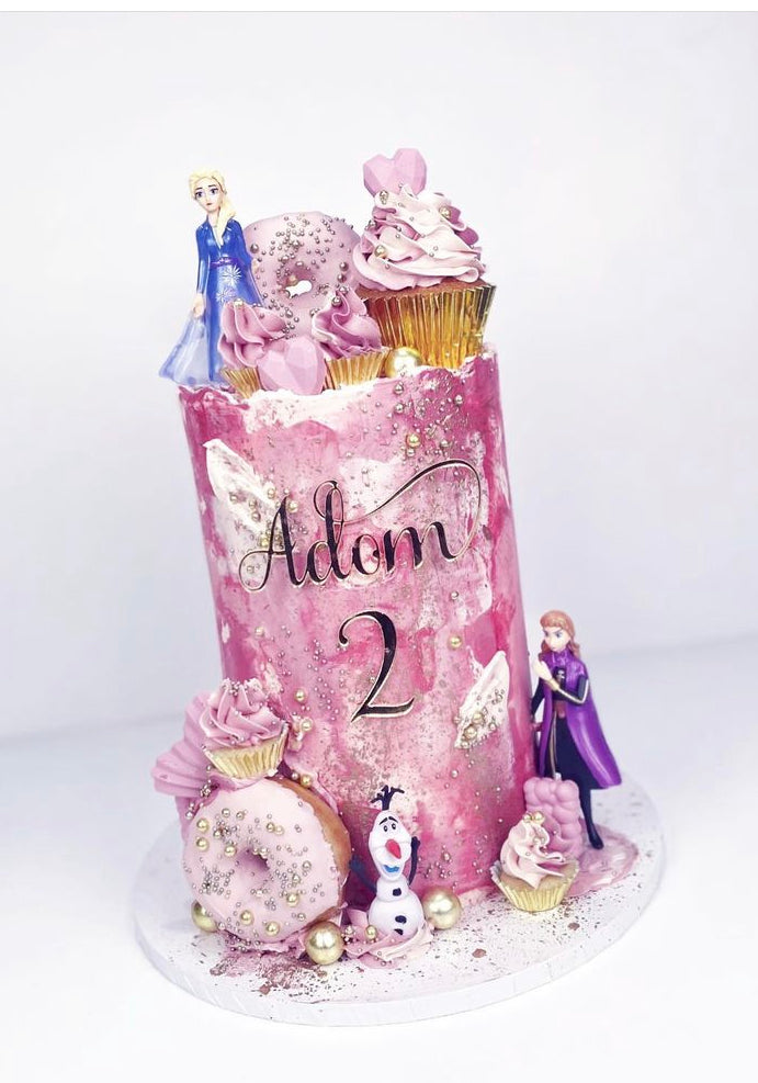 Swash font Name & Age Charm set