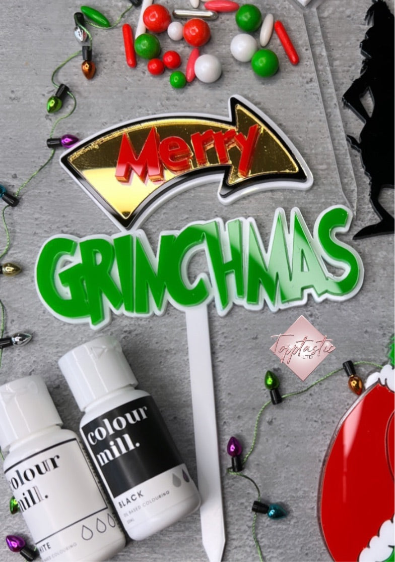 Merry Grinchmas topper