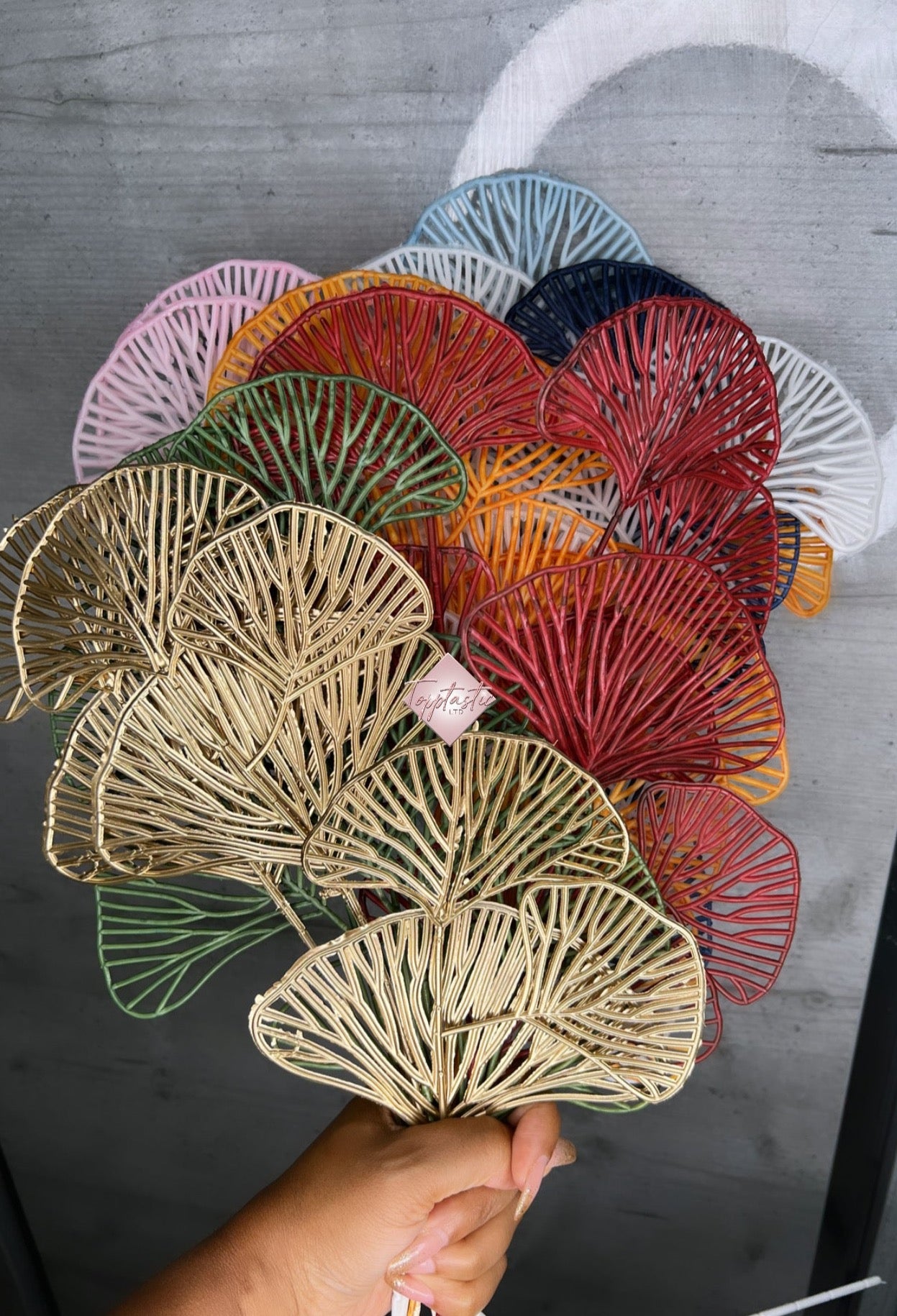 Artificial Gingko leaves