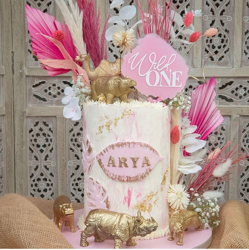 Wild One Circle Acrylic Paddle- Paint pack