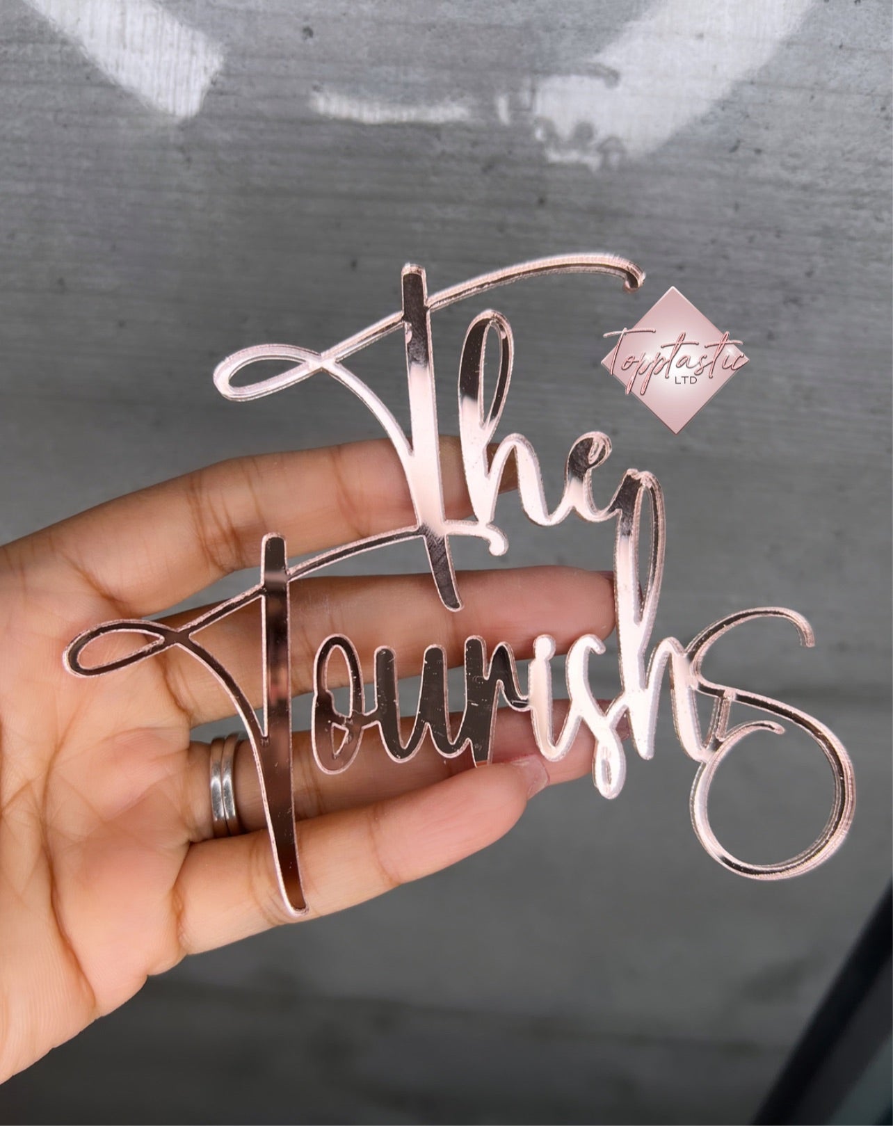 Personalised Acrylic cake charm