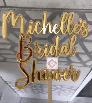 Double layered acrylic topper