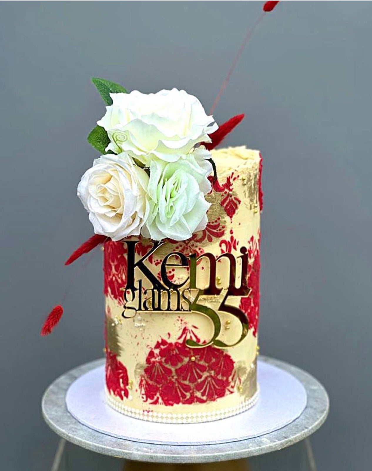 Personalised Acrylic cake charm