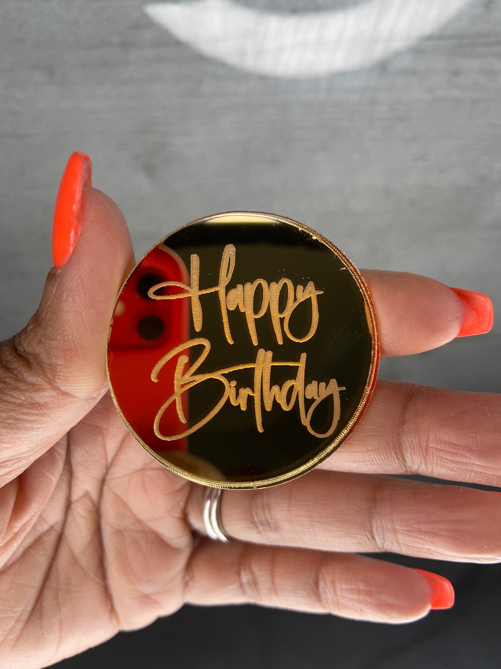 Happy Birthday Cupcake disc