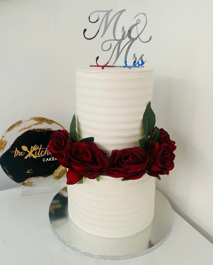 Mr & Mrs/ Wedding Acrylic cake topper