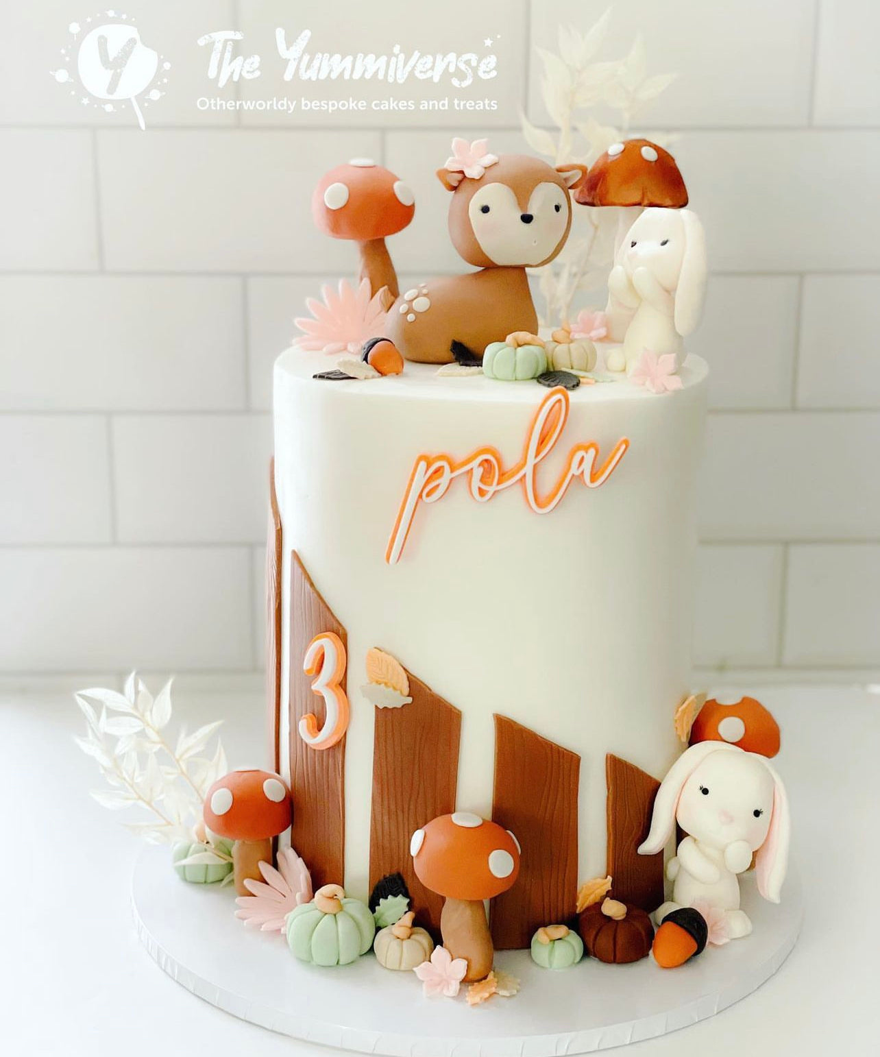 Double layered Name and age charm set