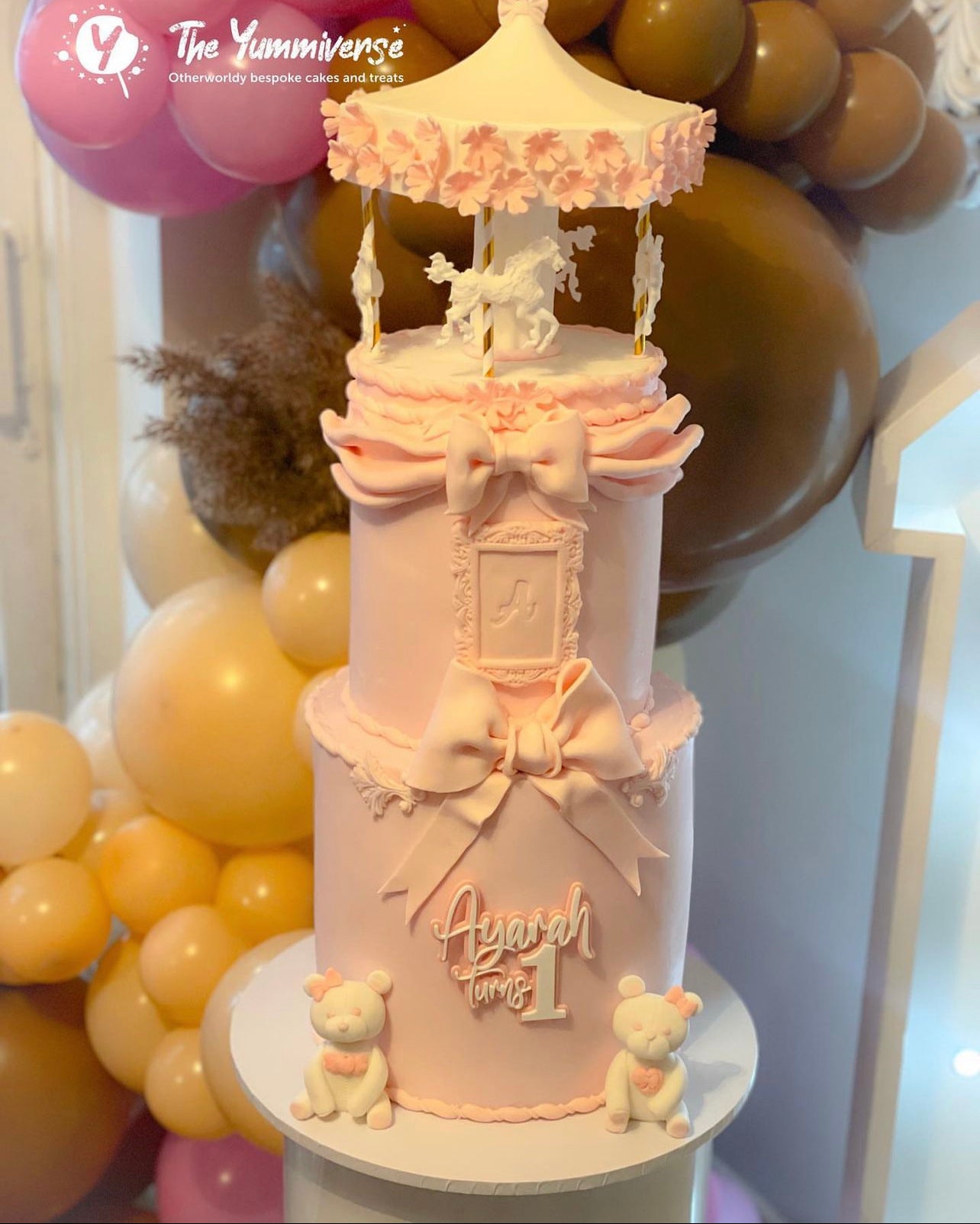 Double layer acrylic Cake charm